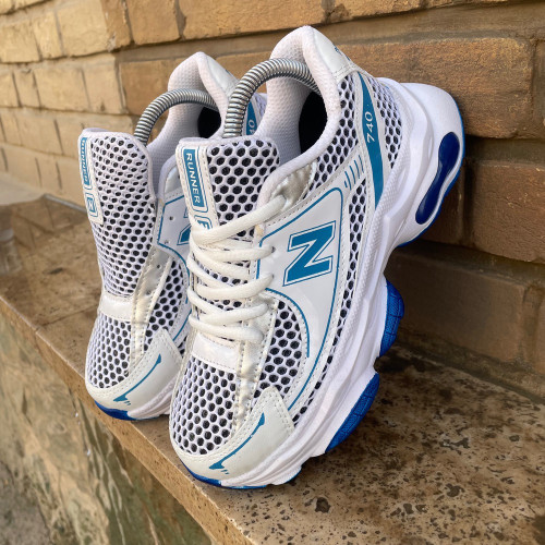 کفش نیو بالانس 740 زنانه سفید آبی