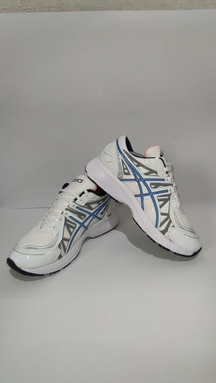 کفش اسپرت اسیکس سفید آبی مردانه مناسب پیادهروی و استفاده روزمره